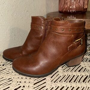 Soul Naturalizer Carrie Whiskey Almond Toe Ankle Bootie Size 6.5M